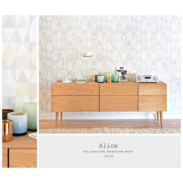 ALICE GRÅ Non woven / Easy up-tapet