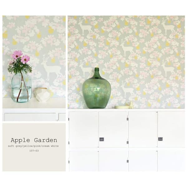 APPLE GARDEN GRÅ Non woven / Easy up-tapet