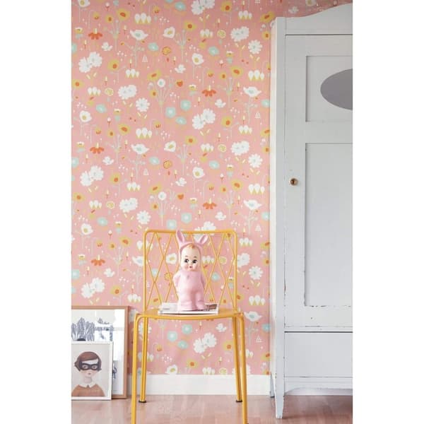 BLOOM ROSA Non woven / Easy up-tapet