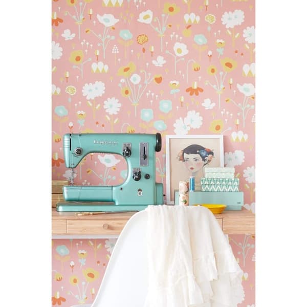 BLOOM ROSA Non woven / Easy up-tapet