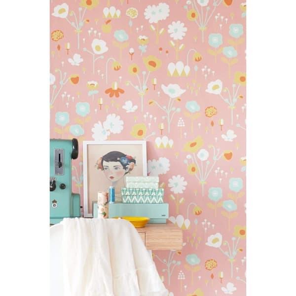 BLOOM ROSA Non woven / Easy up-tapet