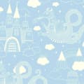 Miniatyrbild 2 av 4: DRAKHIMLEN LJUSBLÅ Non woven / Easy up-tapet