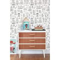 Miniatyrbild 2 av 6: SMALL TOWN SOFT BLACK Non woven / Easy up-tapet