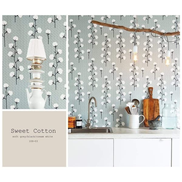 SWEET COTTON GRÅ Non woven / Easy up-tapet