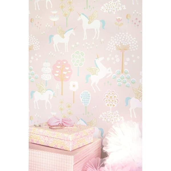 TRUE UNICORNS ROSA Non woven / Easy up-tapet