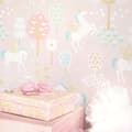 Miniatyrbild 1 av 4: TRUE UNICORNS ROSA Non woven / Easy up-tapet