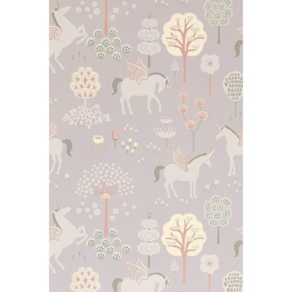 TRUE UNICORNS LILA Non woven / Easy up-tapet