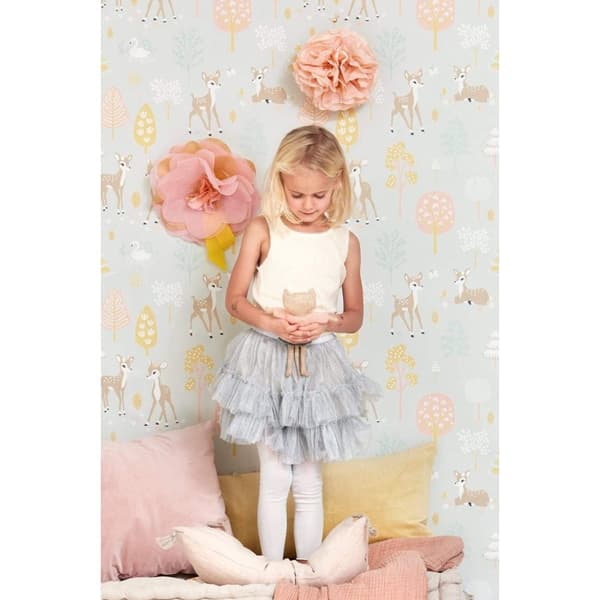 GOLDEN WOODS SOFT GREY Non woven / Easy up-tapet