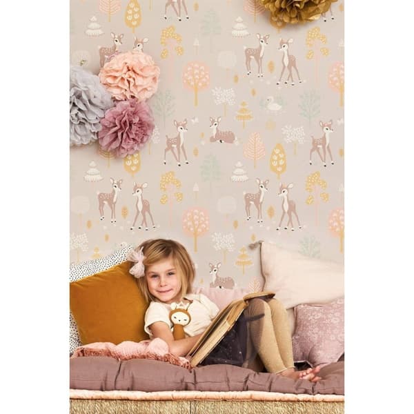 GOLDEN WOODS DUSTY LILAC Non woven / Easy up-tapet