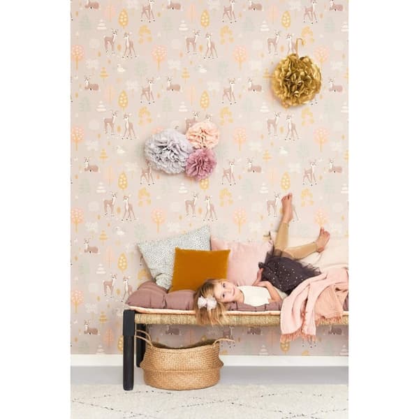 GOLDEN WOODS DUSTY LILAC Non woven / Easy up-tapet