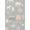 Miniatyrbild 2 av 6: MY FARM STONE BLUE Non woven / Easy up-tapet