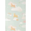Miniatyrbild 2 av 7: RAINBOW TREASURES BUBBLEGUM TURQUOISE Non woven / Easy up-tapet