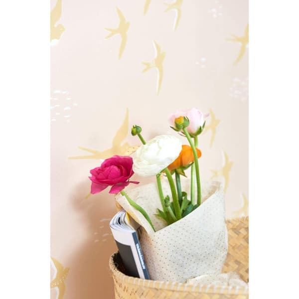 FOLLOW THE WIND SUNNY PINK Non woven / Easy up-tapet