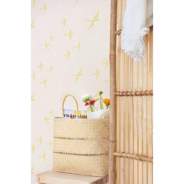 FOLLOW THE WIND SUNNY PINK Non woven / Easy up-tapet