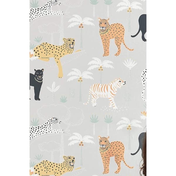 BLACK PANTHER LIGHT GREY Non woven / Easy up-tapet