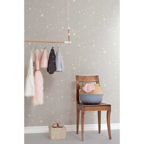 TWINKLE MUD GREY Non woven / Easy up-tapet