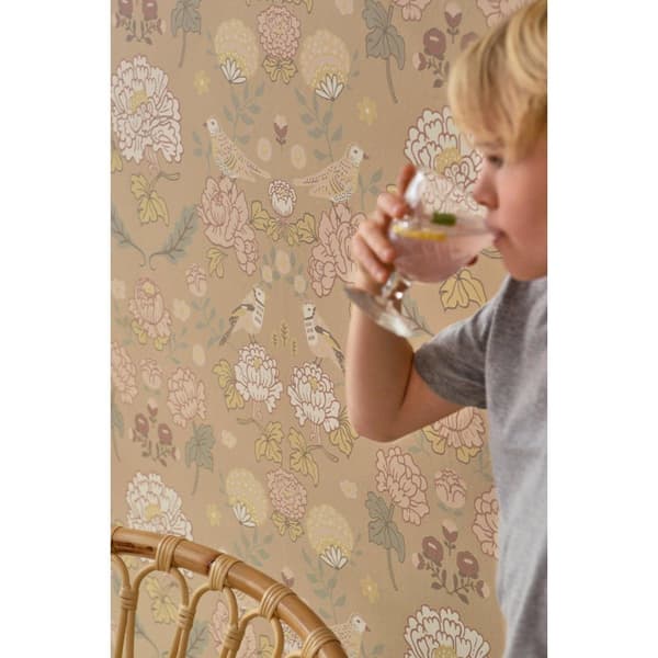 JUNE HONEY BEIGE Non woven / Easy up-tapet