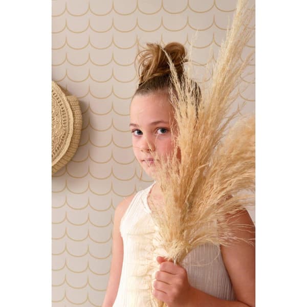 DROP CURTAIN GREIGE Non woven / Easy up-tapet