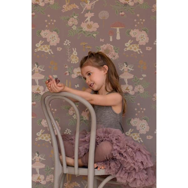 OLD GARDEN PLUM Non woven / Easy up-tapet