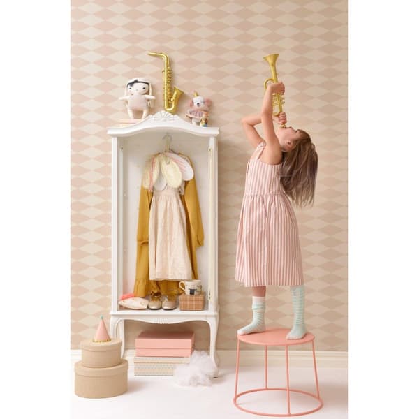 COPENHAGEN BEIGE PINK Non woven / Easy up-tapet