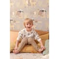 Miniatyrbild 3 av 6: LAMA VILLAGE SOFT GREY Non woven / Easy up-tapet