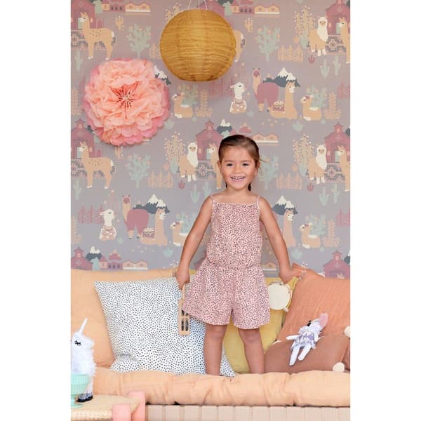 LAMA VILLAGE EVENING LILAC Non woven / Easy up-tapet