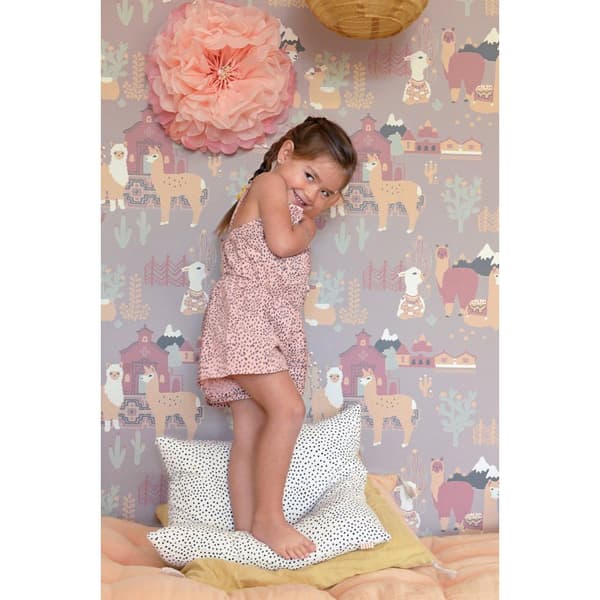 LAMA VILLAGE EVENING LILAC Non woven / Easy up-tapet