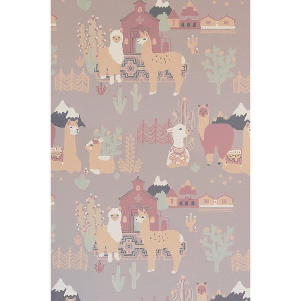 LAMA VILLAGE EVENING LILAC Non woven / Easy up-tapet