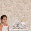 Miniatyrbild 1 av 8: DOLLHOUSE WOOL WHITE Non woven / Easy up-tapet