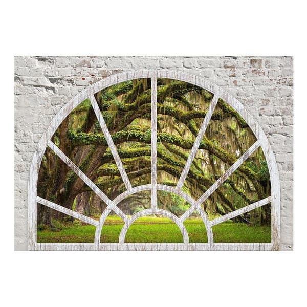 Självhäftande Fototapet - Window to Secret Forest