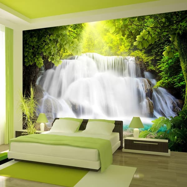 Självhäftande Fototapet - Arcadian waterfall