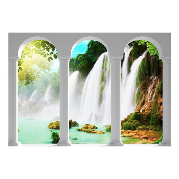 Självhäftande Fototapet - Waterfall