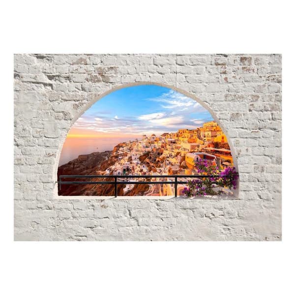 Självhäftande Fototapet - Santorini