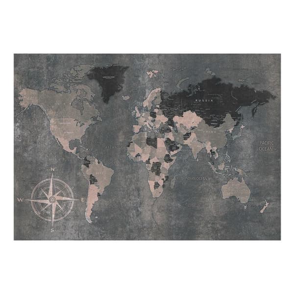 Självhäftande Fototapet - Grey World
