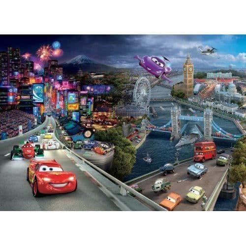 AG design lukt fTDNm5209 fototapet väggmålning disney bilar motiv