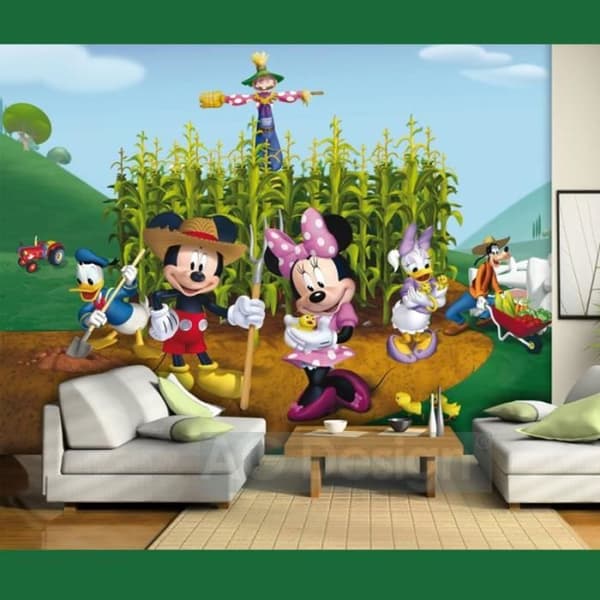 Tapeter - DIM - Musse Disney - Barnmotiv - Non-woven - H 255 x L 360 cm