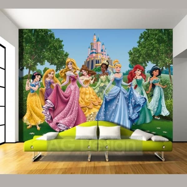 Tapeter - Disney - Princess FTD2207 - H 254 x L 360 cm - Barnmotiv - Inredning
