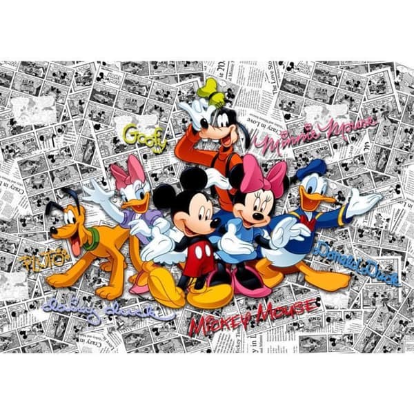 Tapeter - Disney - Musse på Dark Comics - H 254 x L 360 cm - Tvättbar - Non-woven