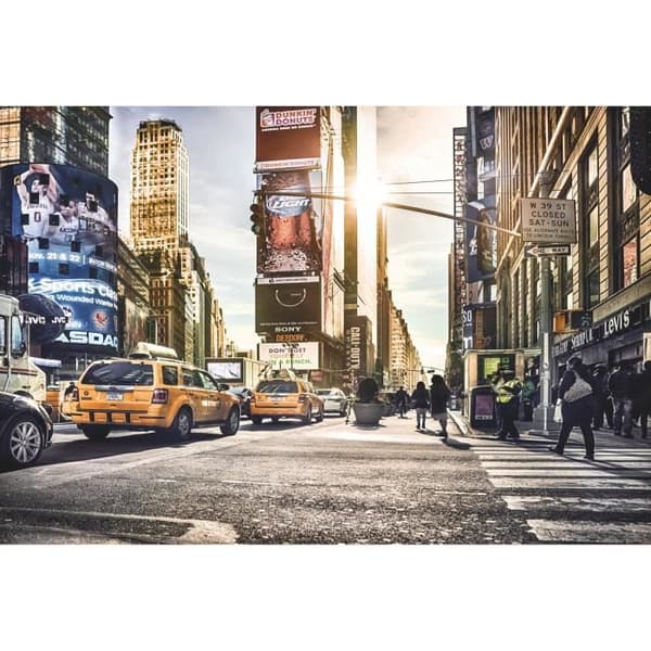 Fototapet - Times Square - 368 x 248 cm - Non-vävt - Urban stad - Att klistra fast