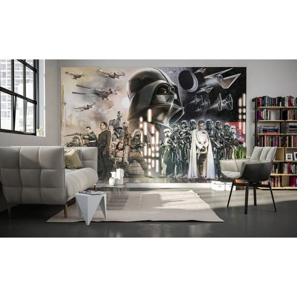 Panoramic Non-Woven Wallpaper Rogue One: A Star Wars Story Rebels vs. the Death Star - Star Wars 400X250CM
