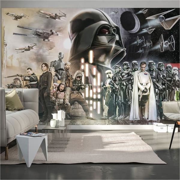 Panoramic Non-Woven Wallpaper Rogue One: A Star Wars Story Rebels vs. the Death Star - Star Wars 400X250CM