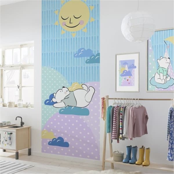 Tapet - Disney - Nalle Puh sover - Non-woven - 100 cm x 280 cm - Barnmönster