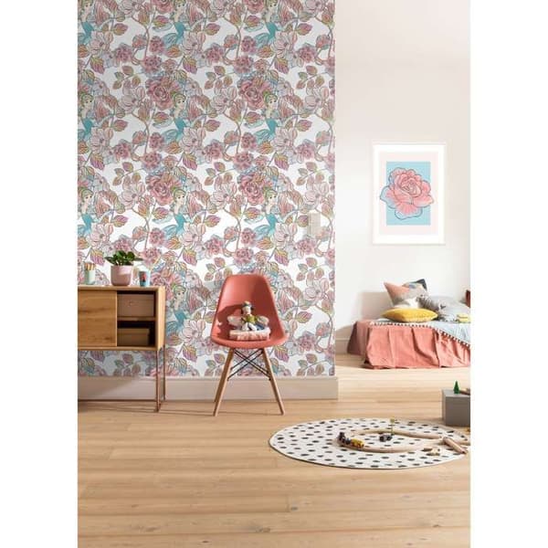 Tapeter - Disney - Askungen - Blommor och växt - Non-woven - 280x200 cm
