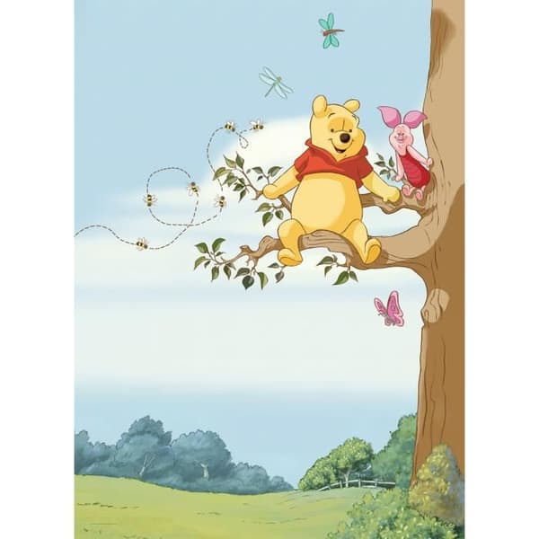 Tapeter - Disney - Nalle Puh och Nalle - Non-woven - Barnmotiv - 184 cm x 254 cm