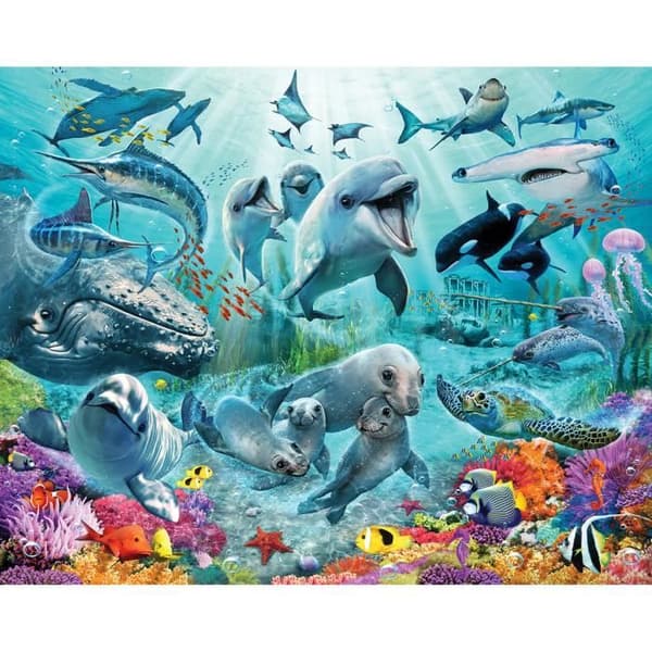 Underwater Adventure Panoramic Wallpaper Ge ditt barn väggdekorationen de drömmer om. Med denna väggdekoration är du in