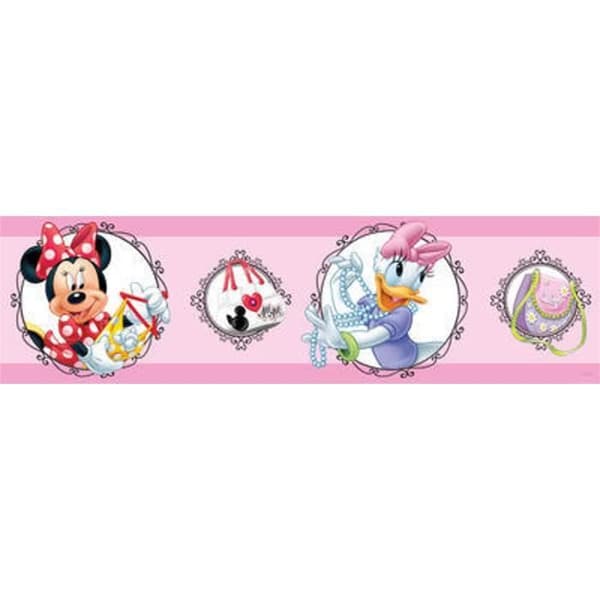 Daisy & Minnie Disney fris - Rosa - 10cm - 5m lång