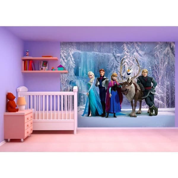 Disney Frozen tapet Digital kvalitet 100% Disney Frozen licenssamling: Anna - Elsa - Sven - Olaf - Krist