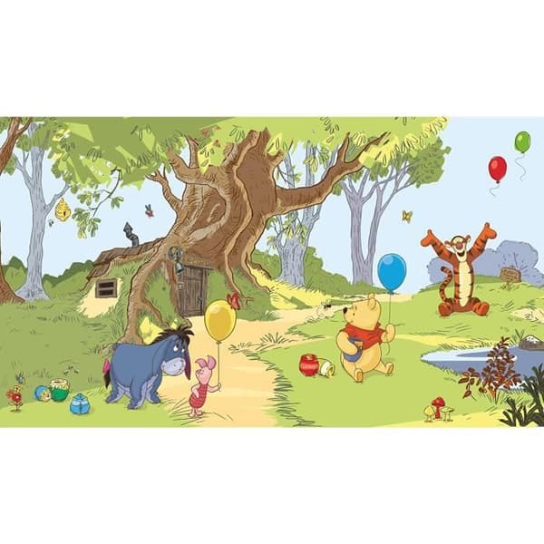 Tapeter - Disney - Nalle Puh - 320x182 cm - Limfri montering - Barnmotiv