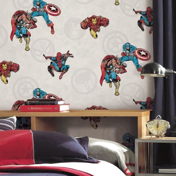 Självklistrande tapet - Disney - Marvel Avengers Classic - 45,72 cm x 5,74 m - Flerfärgad - Vinyl