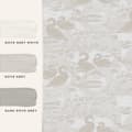 Miniatyrbild 5 av 5: Laura Ashley - Non-woven tapet - Swans Dove Grey - Grå 10mx52cm